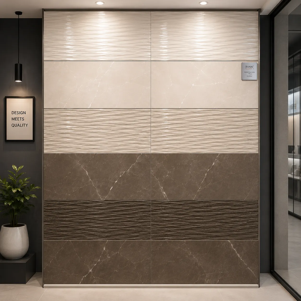 Premium Earth Tone Designer Bathroom Tiles - Image 2