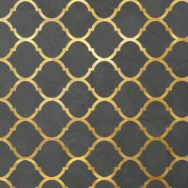 Royal Gold Pattern Kitchen Tiles